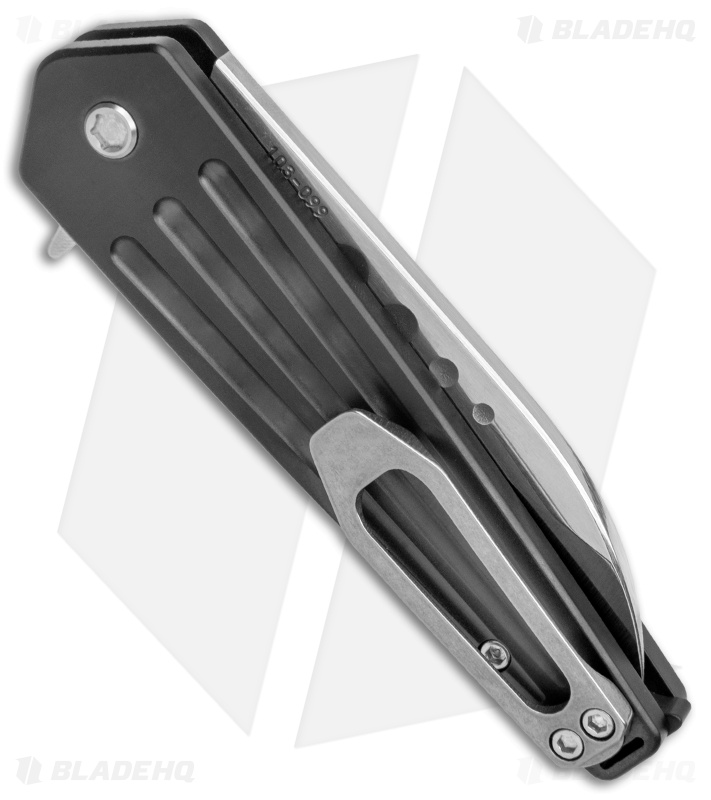 Medford Nosferatu Sheepsfoot Flipper Knife Black PVD Titanium (3.5" Satin)