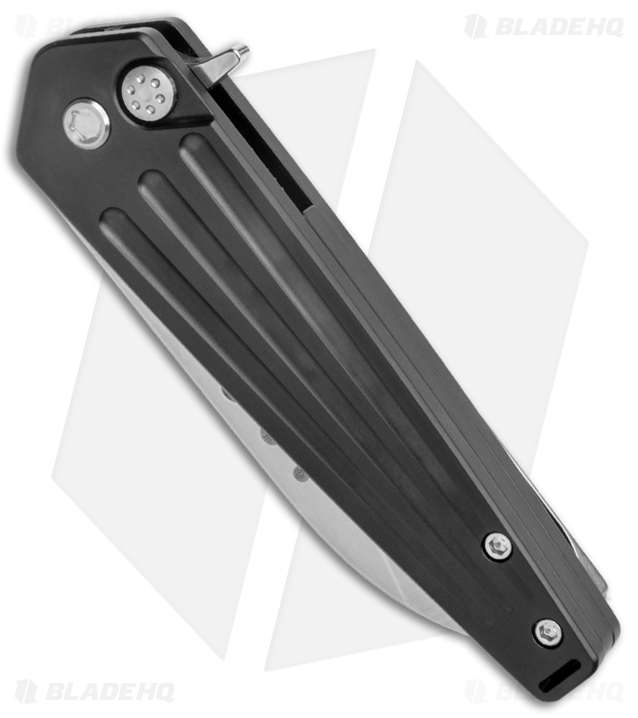 Medford Nosferatu Sheepsfoot Flipper Knife Black PVD Titanium (3.5" Satin)