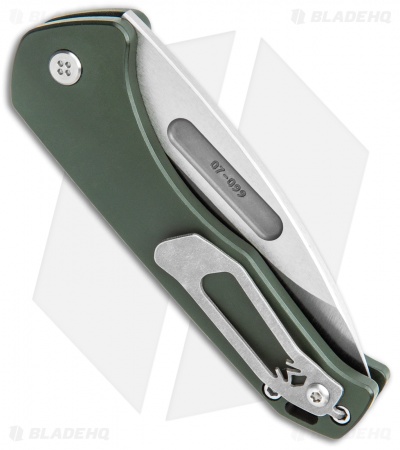 Medford Praetorian Swift Automatic Knife Green Aluminum (3.3" Tumbled)