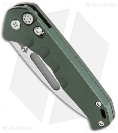 Medford Praetorian Swift Automatic Knife Green Aluminum (3.3" Tumbled)