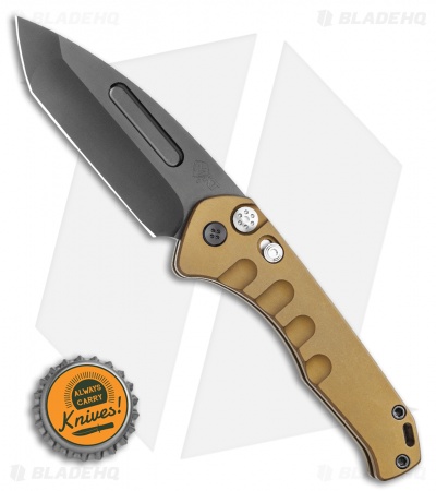 Medford Praetorian Swift Automatic Knife Tanto Yellow Aluminum (3.3" PVD)