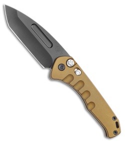 Medford Praetorian Swift Automatic Knife Tanto Yellow Aluminum (3.3" PVD)