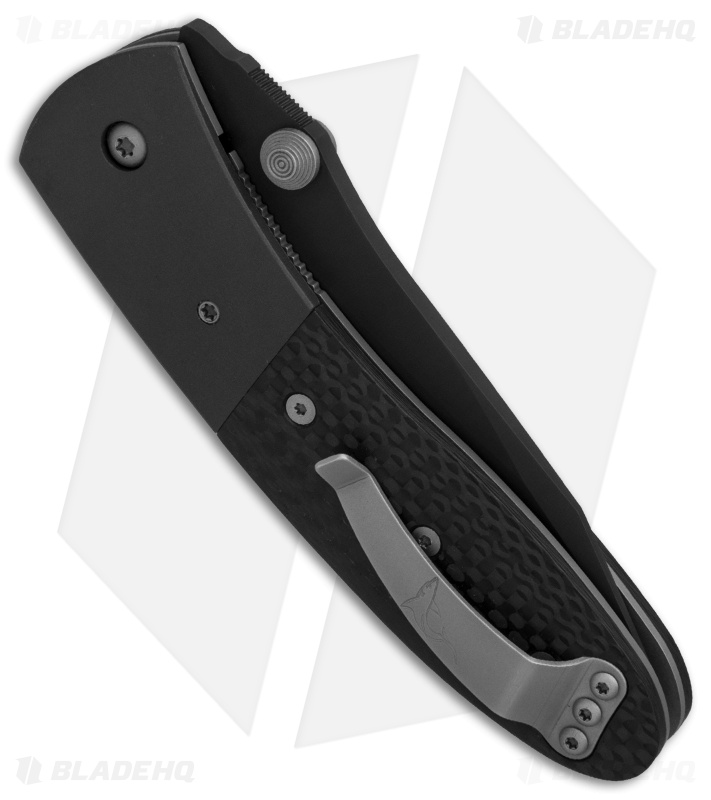 2024人気新作 Microtech Lightfoot Fiber Carbon Knife Automatic D/A LCC ハンティングナイフ、狩猟刀