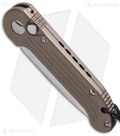 Microtech LUDT Automatic Knife Tan (3.4" Stonewash) 135-10TA