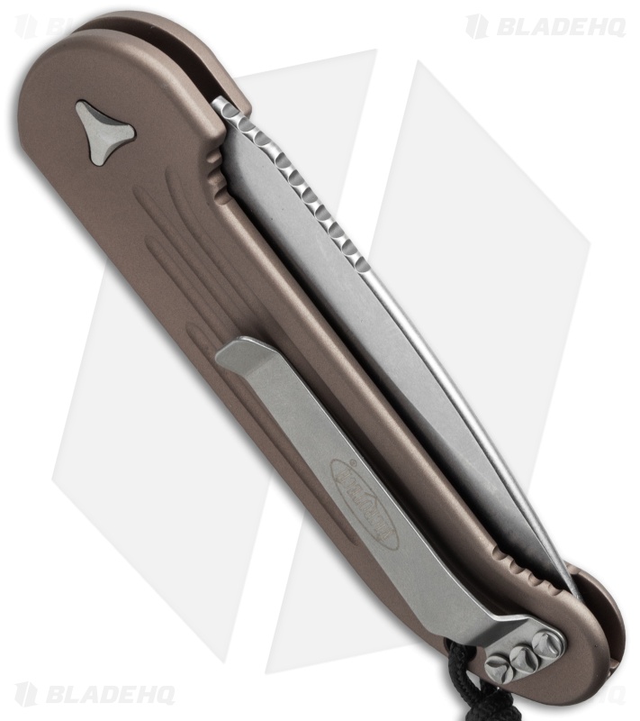 Microtech LUDT Automatic Knife Tan (3.4" Stonewash) 135-10TA