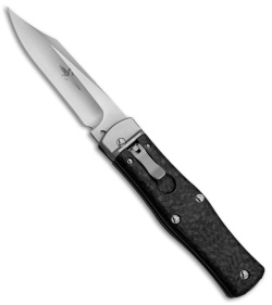 Marfione Custom OSS Cobra Lever Lock Knife Carbon Fiber (Bead Blast/Bowie) 017