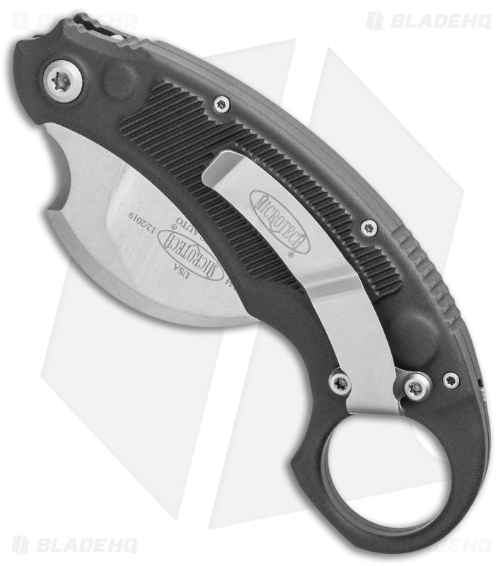 Microtech Bastinelli Iconic Auto Karambit Knife (2.125" Stonewash)