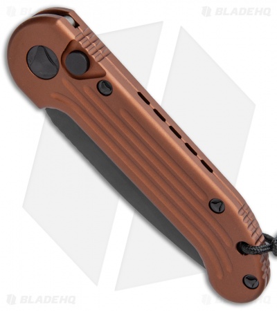 Microtech LUDT Automatic Knife Tan Aluminum (3.4" Black)