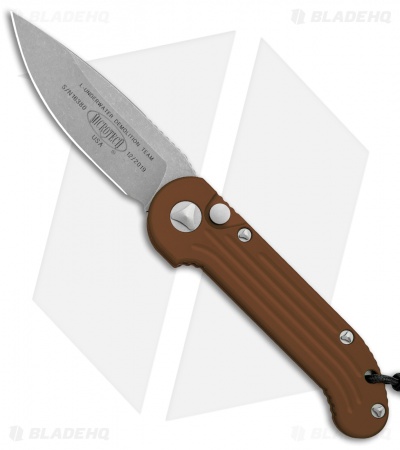 Microtech LUDT Automatic Knife Tan (3.4" Apocalyptic) 135-10APTA