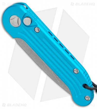 Microtech LUDT Automatic Knife Turquoise (3.4" Apocalyptic) 135-10APTQ