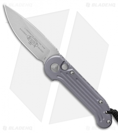 Microtech LUDT Automatic Knife Gray (3.4" Apocalyptic) 135-10APGY