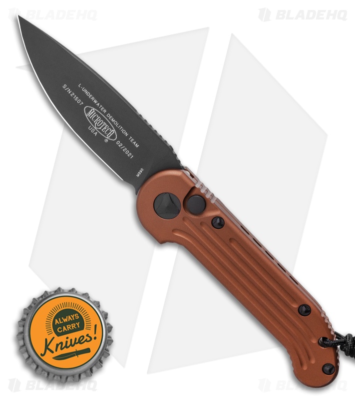 Microtech LUDT Automatic Knife Tan (3.4" Black) 135-1TA