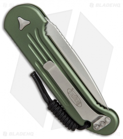 Microtech LUDT Automatic Knife OD Green (3.4" Satin Serr) 135-5OD