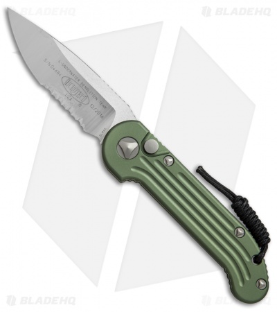 Microtech LUDT Automatic Knife OD Green (3.4" Satin Serr) 135-5OD