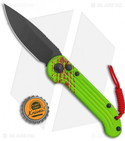 Microtech LUDT Zombie Edition Automatic Knife (3.4" Black) 135-1Z