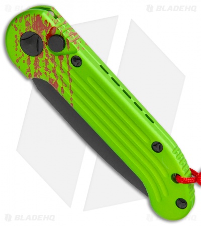 Microtech LUDT Zombie Edition Automatic Knife (3.4" Black) 135-1Z