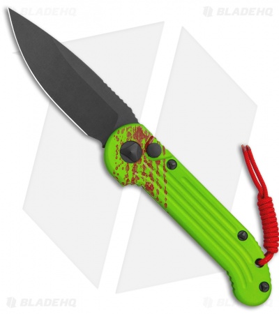 Microtech LUDT Zombie Edition Automatic Knife (3.4" Black) 135-1Z