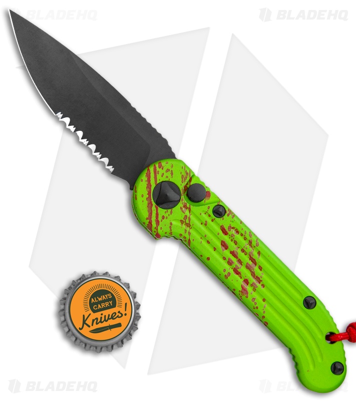 Microtech LUDT Zombie Edition Auto Knife | Serr - Blade HQ