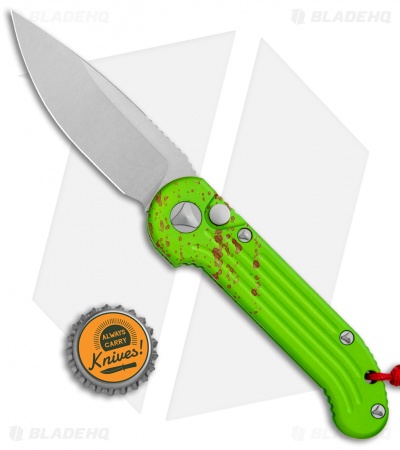 Microtech LUDT Zombie Edition Automatic Knife (3.4" Stonewash) 135-10Z