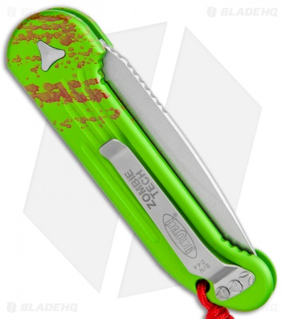 Microtech LUDT Zombie Edition Automatic Knife (3.4" Stonewash) 135-10Z