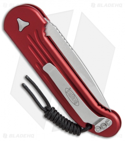 Microtech LUDT Automatic Knife Red (3.4" Satin) 135-4RD