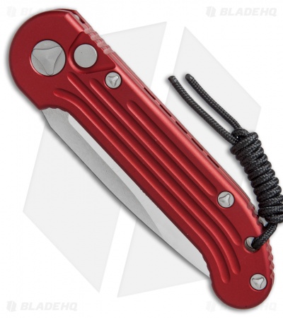 Microtech LUDT Automatic Knife Red (3.4" Satin) 135-4RD