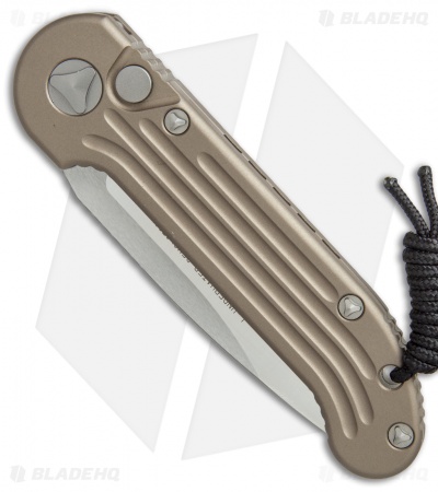 Microtech LUDT Automatic Knife Tan (3.4" Satin Serr) 135-5TA
