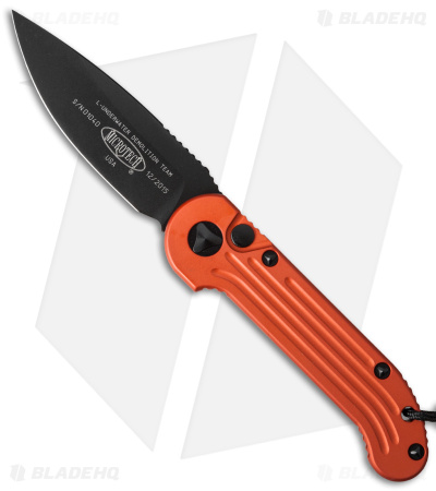 Microtech LUDT Automatic Knife Orange (3.4" Black) 135-1OR