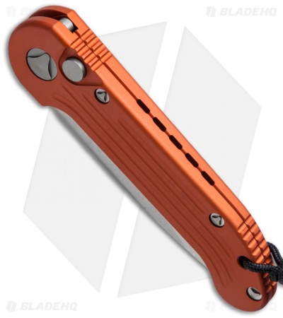 Microtech LUDT Automatic Knife Orange (3.4" Stonewash Serr) 135-11OR