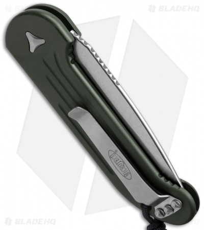 Microtech LUDT Automatic Knife OD Green (3.4" Stonewash) 135-10OD