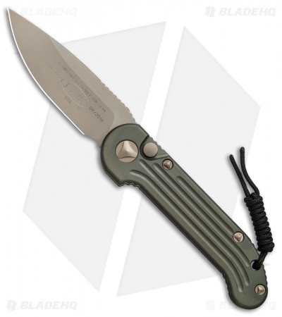 Microtech LUDT Automatic Knife OD Green (3.4" Bronzed) 135-13OD