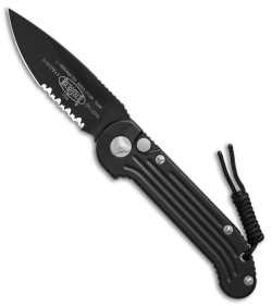 Microtech LUDT Automatic Knife Black (3.4" Black Serr) 135-2