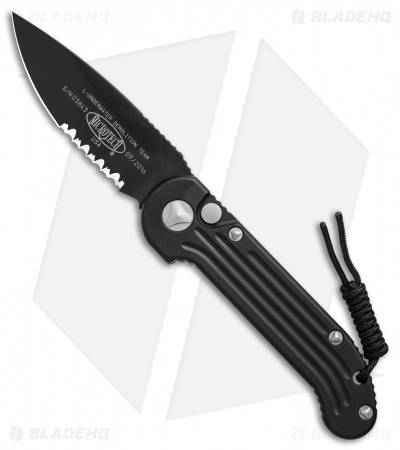 Microtech LUDT Automatic Knife Black (3.4" Black Serr) 135-2