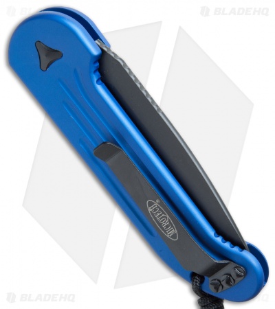 Microtech LUDT Automatic Knife Blue (3.4" Black) 135-1BL