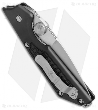 Marfione / Strider Custom MSG-2 Dual-Action Knife Black (3.5" Vapor Blast) II