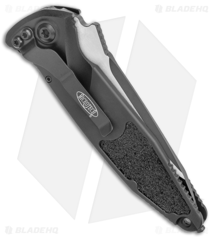Microtech Socom Elite Automatic Knife Black Aluminum (4"  Two-Tone Serr) 161A-2T