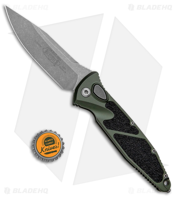 Microtech Socom Elite | S/E Automatic Knife | OD Green + Apocalyptic