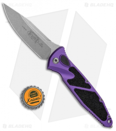 Microtech Socom Elite S/E Automatic Knife Purple (4" Stonewash) 160A-10PU