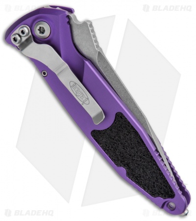 Microtech Socom Elite S/E Automatic Knife Purple (4" Stonewash) 160A-10PU