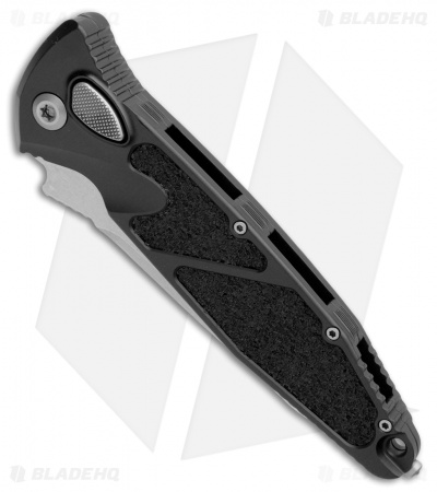 Microtech Socom Elite T/E Automatic Knife Black (4" Stonewash Serr) 161A-11