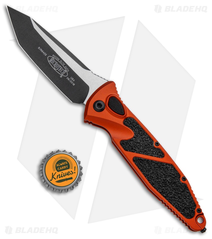 Microtech Socom Elite T/E Automatic Knife Orange (4" Two Tone) 161A-1OR