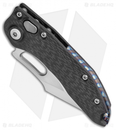 Marfione Custom Borka Blades Stitch Carbon Fiber Automatic Knife (3.75" Mirror)