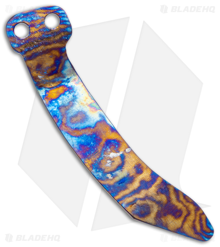 Maverick Customs | Blue Acid | Microtech Stitch Pocket Clip - Blade HQ