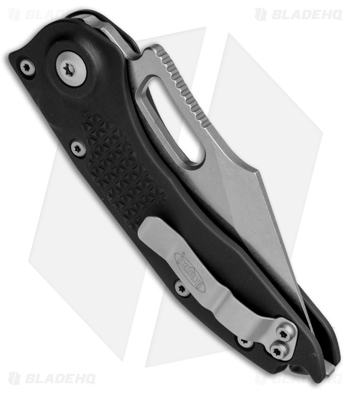 Microtech Stitch Automatic Knife Black (3.75" Stonewash) 169-10