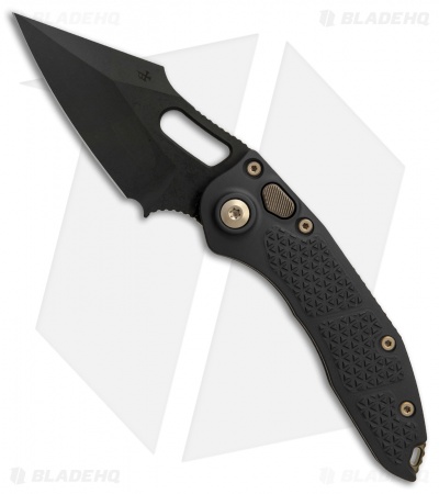 Microtech Stitch S/E Auto Knife Black Al (Black) - Blade HQ