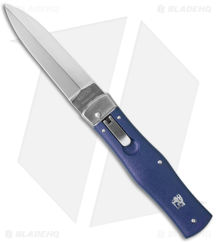 Mikov 241 Predator Leverlock Automatic Knife ABS Blue (3.75" Polish)