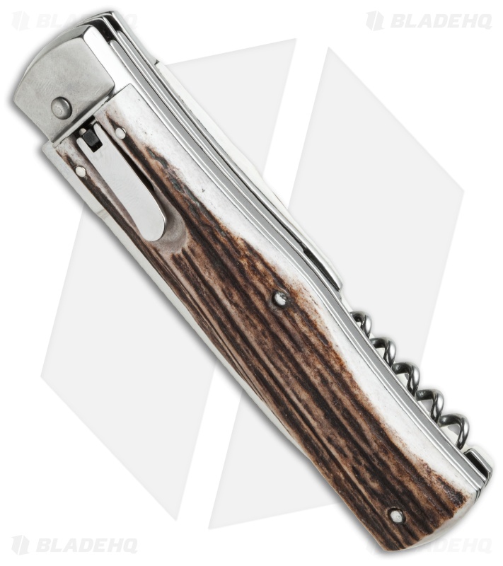 Mikov 241 Predator Multi-Tool Automatic Knife Stag (3.75" Polish)