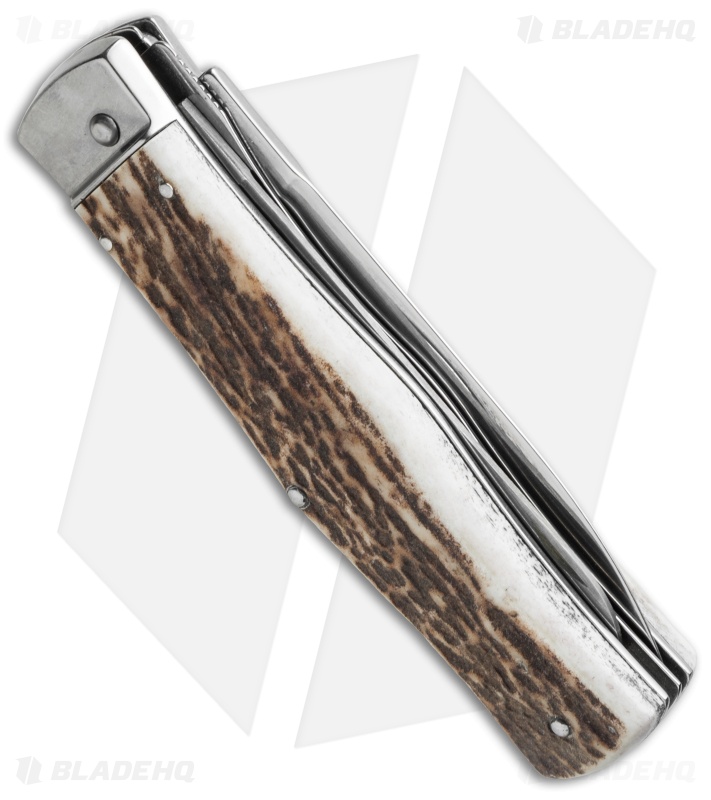 Mikov 241 Predator Leverlock Auto Saw Stag Horn - Blade HQ