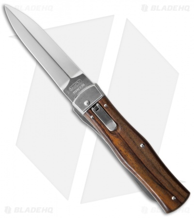 Mikov 241 Predator Leverlock Automatic Knife Saw Wood (3.7" Polish)