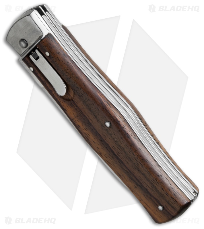 Mikov 241 Predator Leverlock Automatic Knife Saw Wood (3.7" Polish)